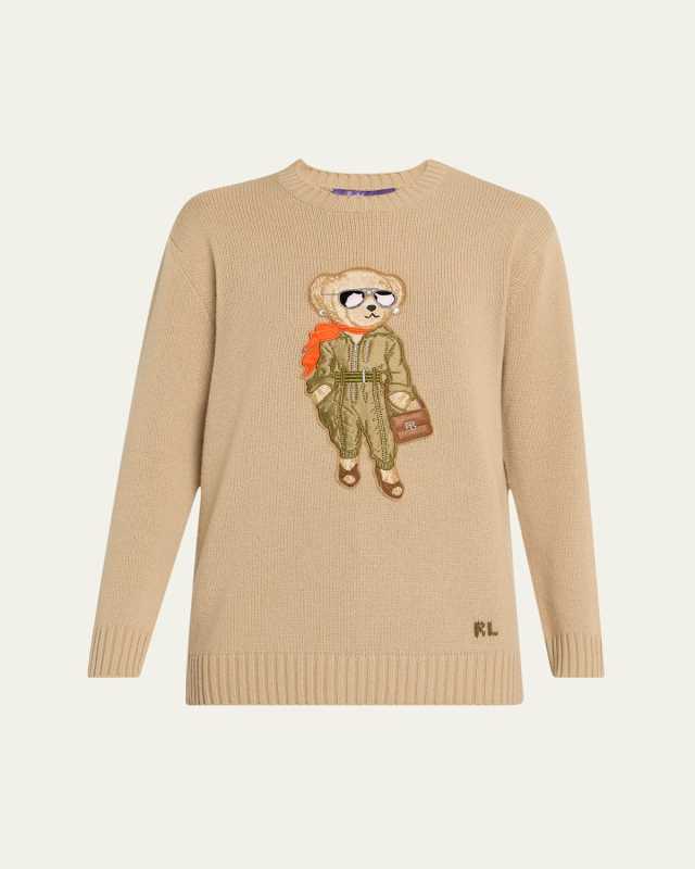 Aviator Polo Bear Cashmere Sweat